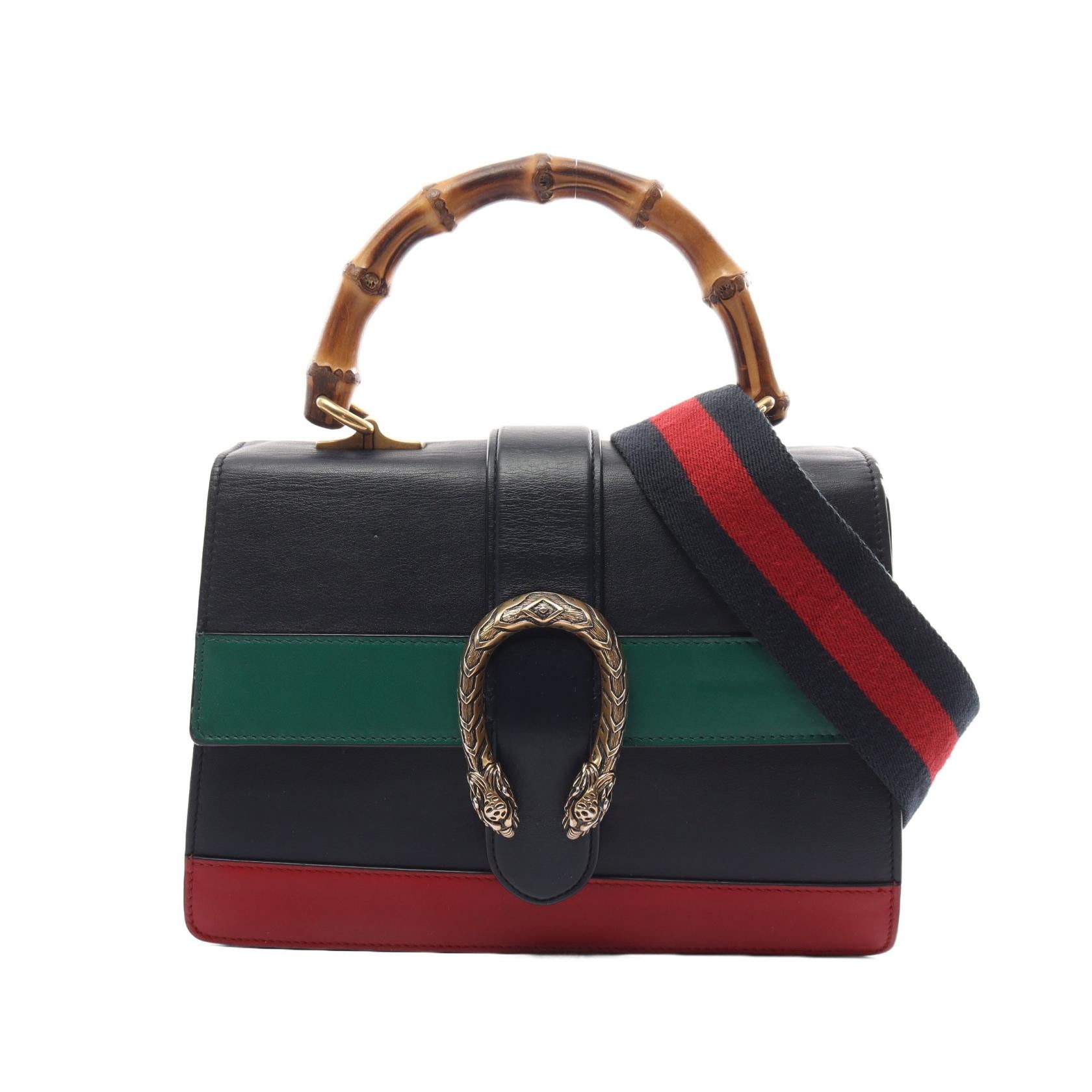 Gucci Bamboo Dionysus Medium Leather Handbag