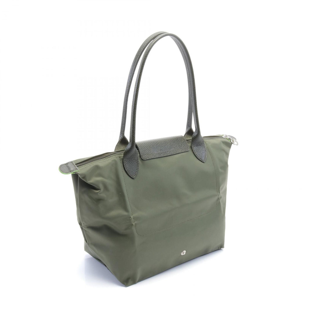 Longchamp Le Pliage Green M Tote Bag Nylon Leather