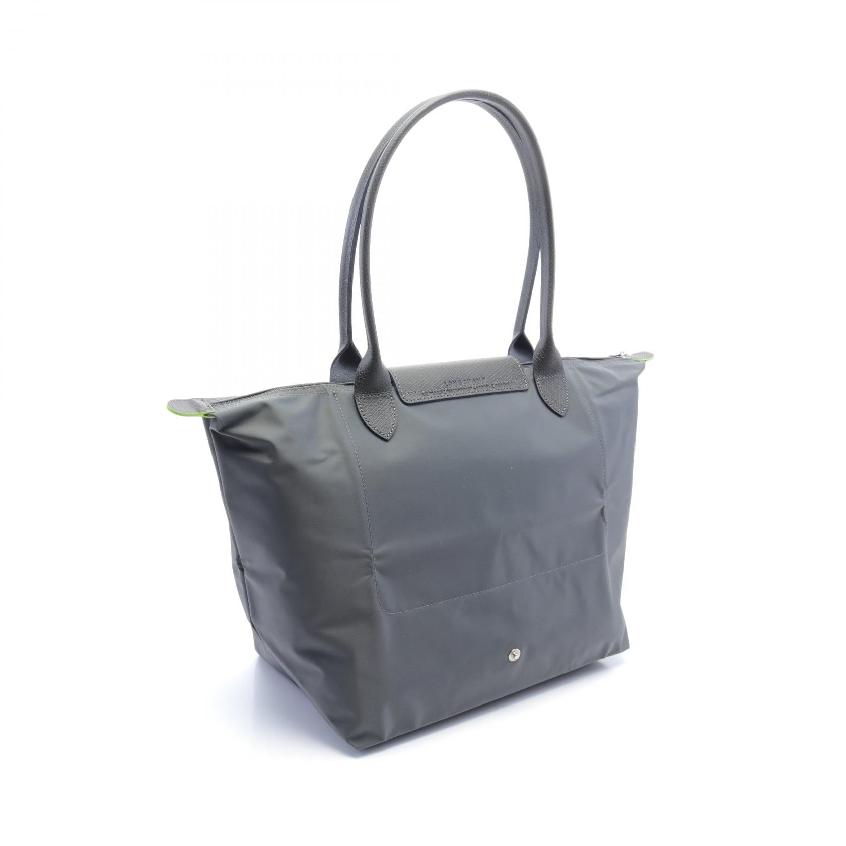 Longchamp Le Pliage Green L Tote Bag Nylon Leather