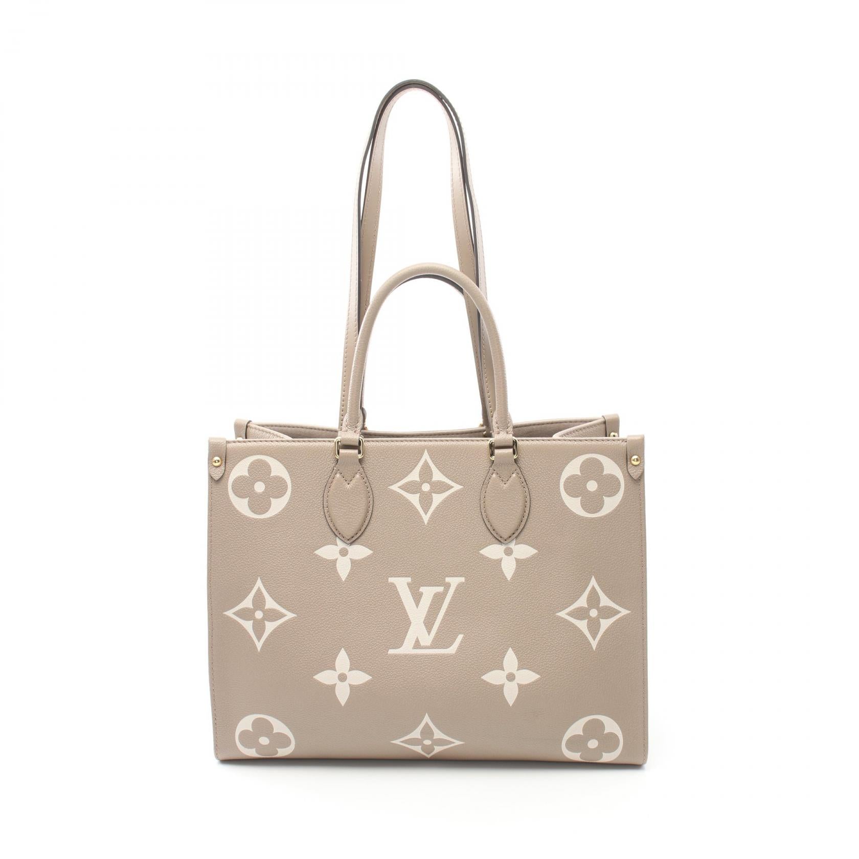 Louis Vuitton Monogram Empreinte On the Go MM Leather Tote Bag M45494 in Good Condition