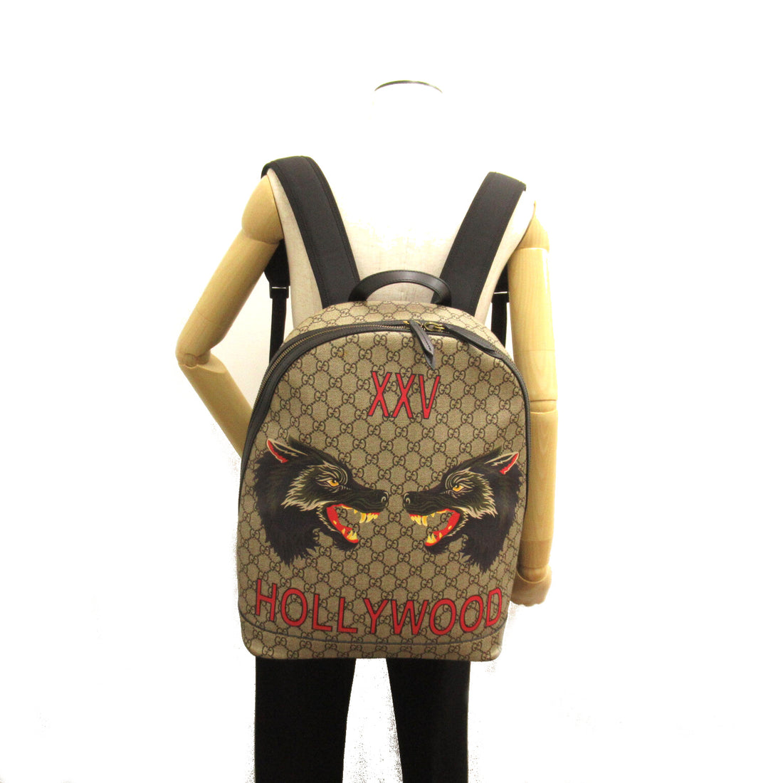 Gucci GG Supreme 419584 Angry Cat LOVED Backpack Canvas Backpack 419584 in Great Condition