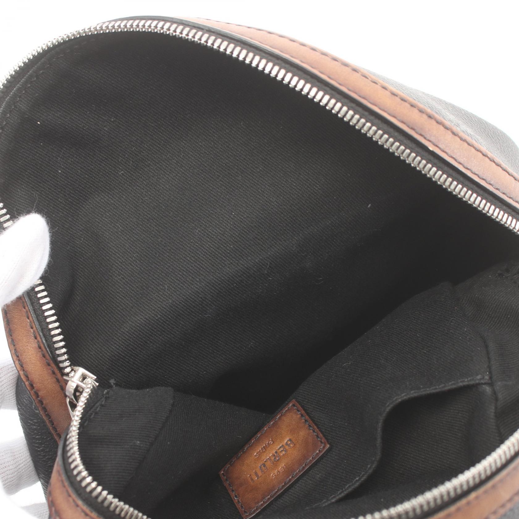 Berluti Explorer Waist Bag PVC Canvas Leather