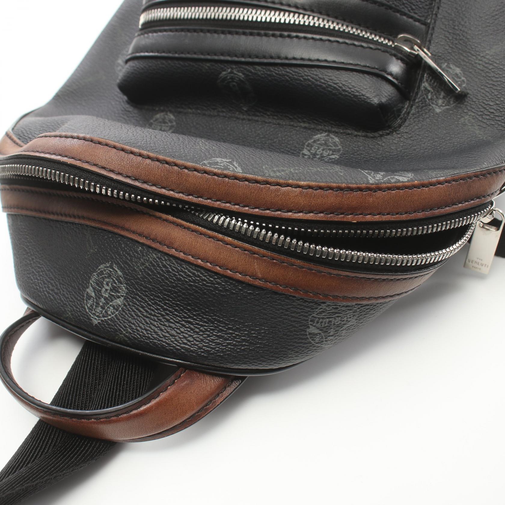 Berluti Explorer Waist Bag PVC Canvas Leather