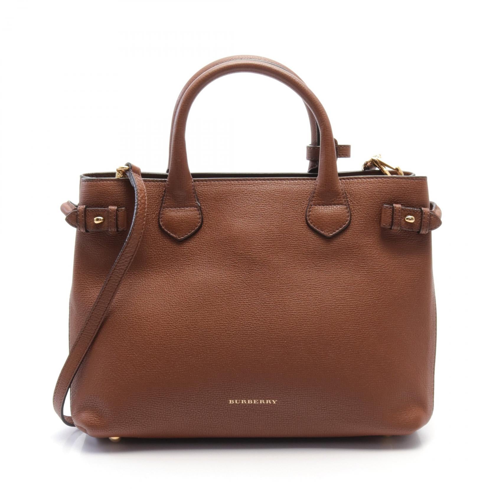 Burberry Leather Handbag Brown