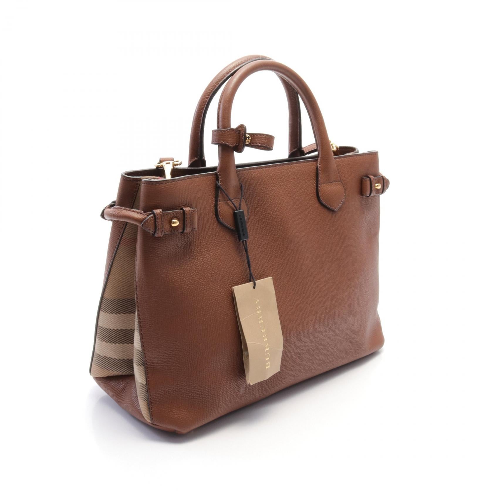 Burberry Leather Handbag Brown