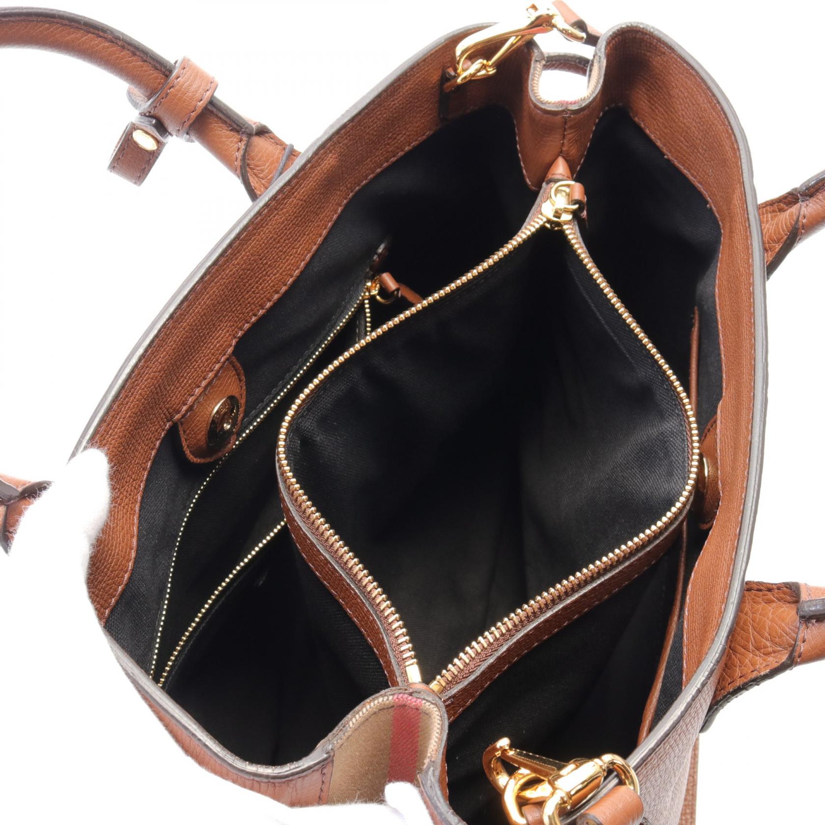 Burberry Leather Handbag Brown