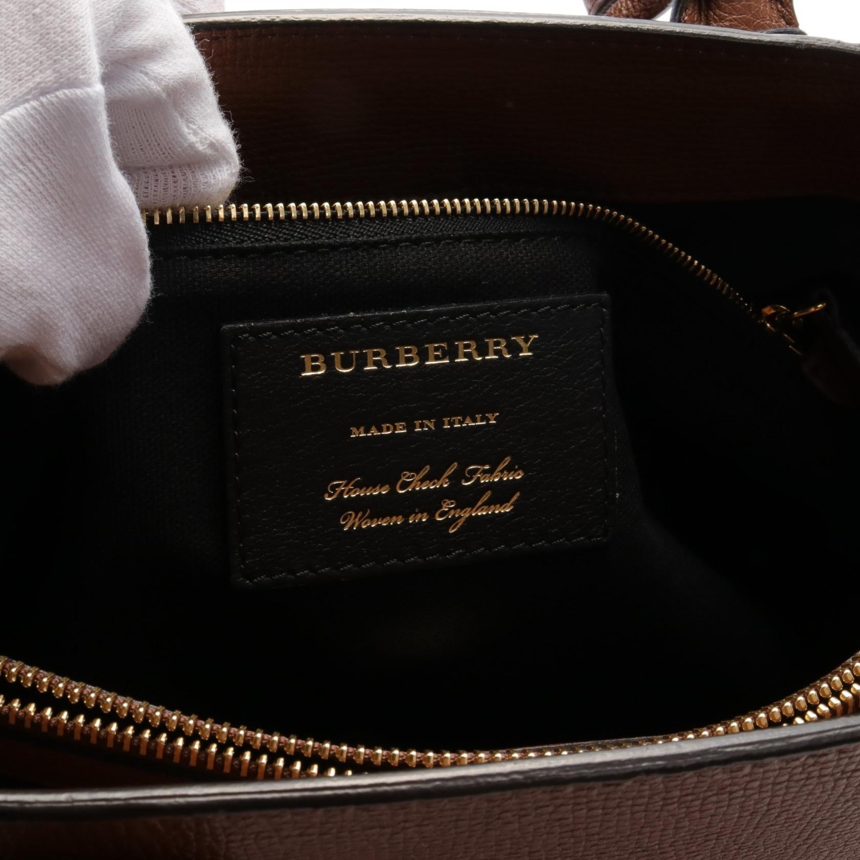 Burberry Leather Handbag Brown