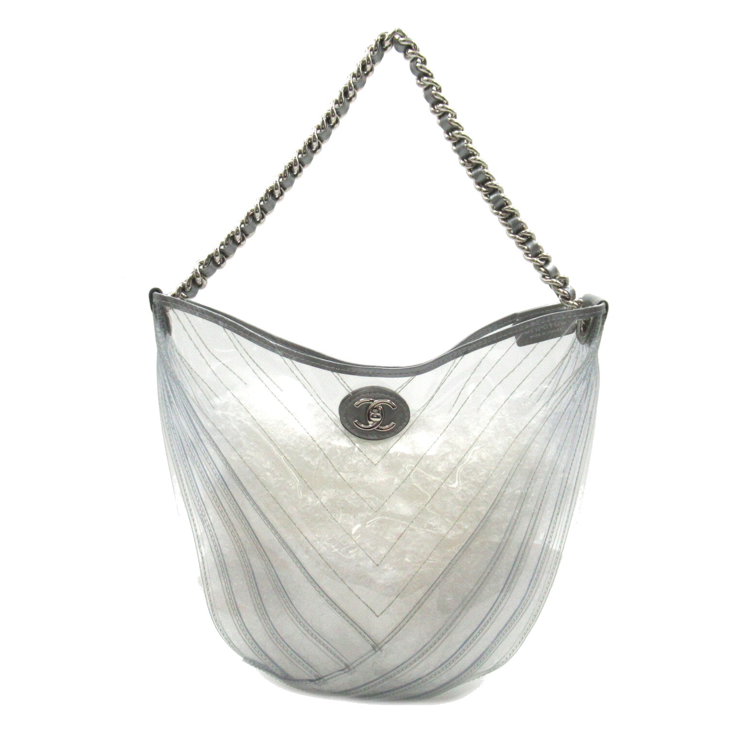 Chanel Transparent Hobo Chain Shoulder Bag Plastic Shoulder Bag 25736018 in Great Condition