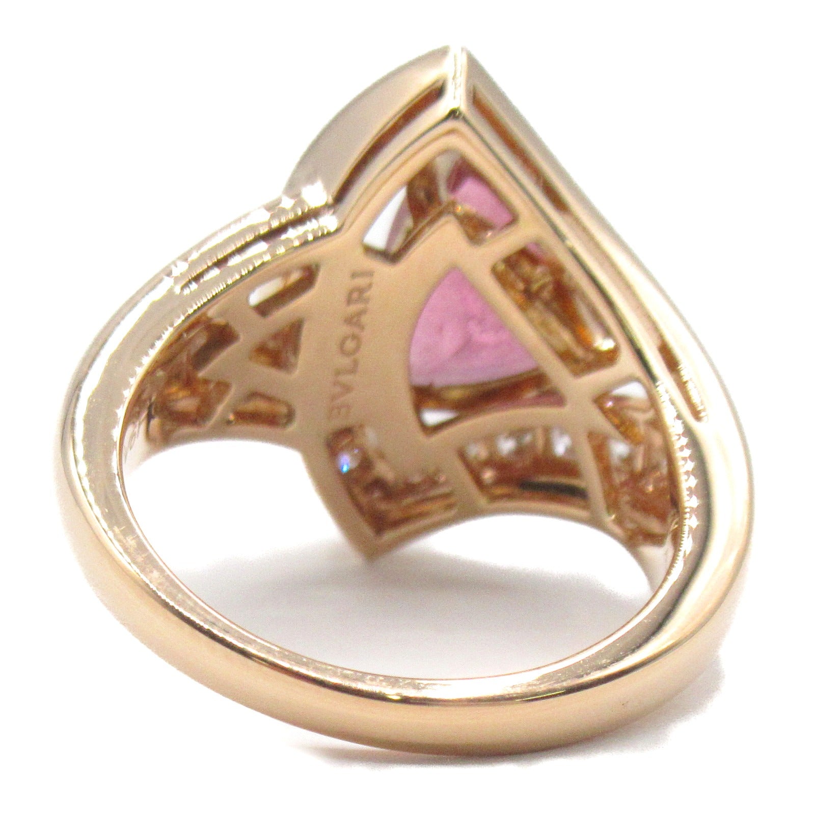 Bvlgari Diva Dream Ring K18PG Diamond Pink Tourmaline