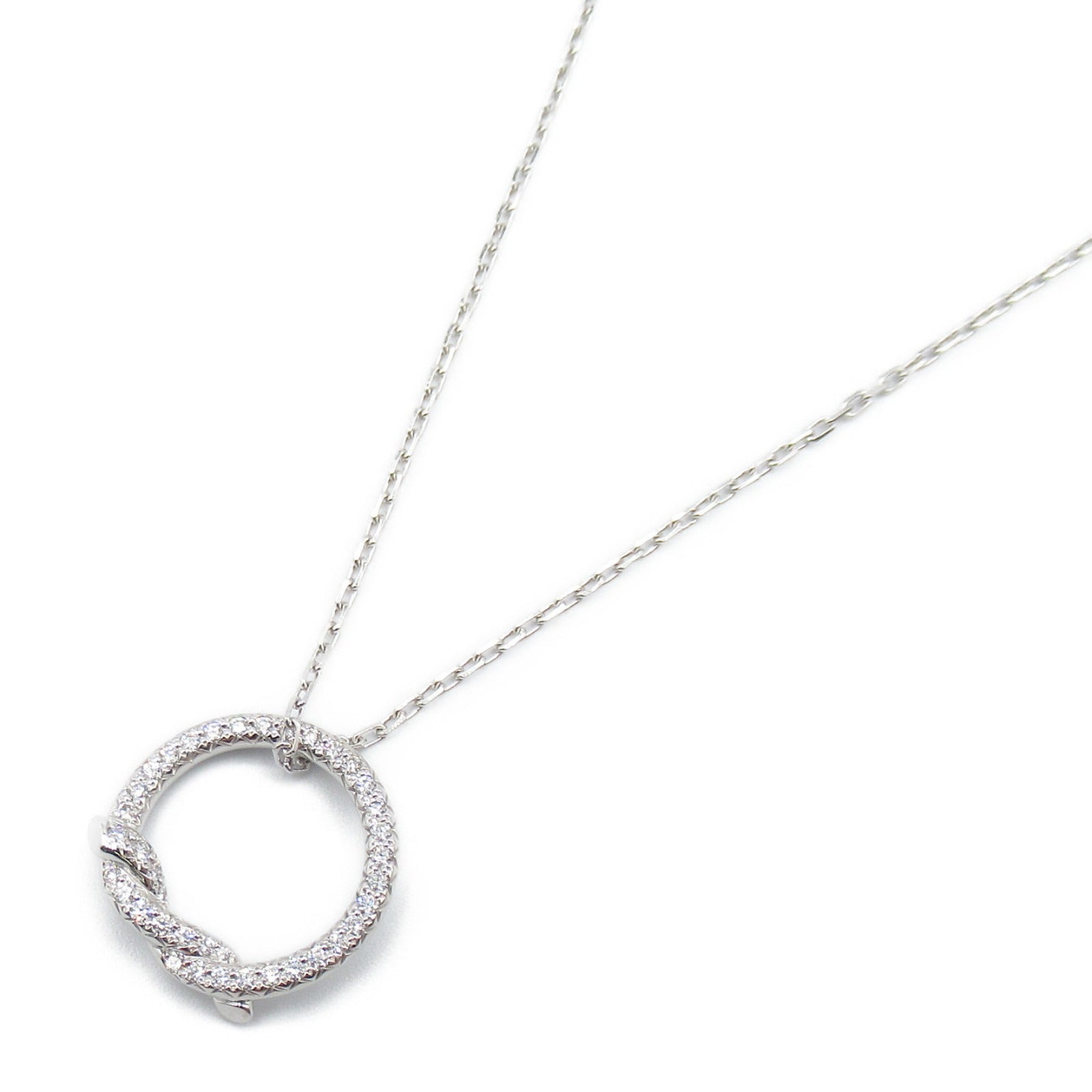 Cartier Diamond Necklace K18WG White Gold