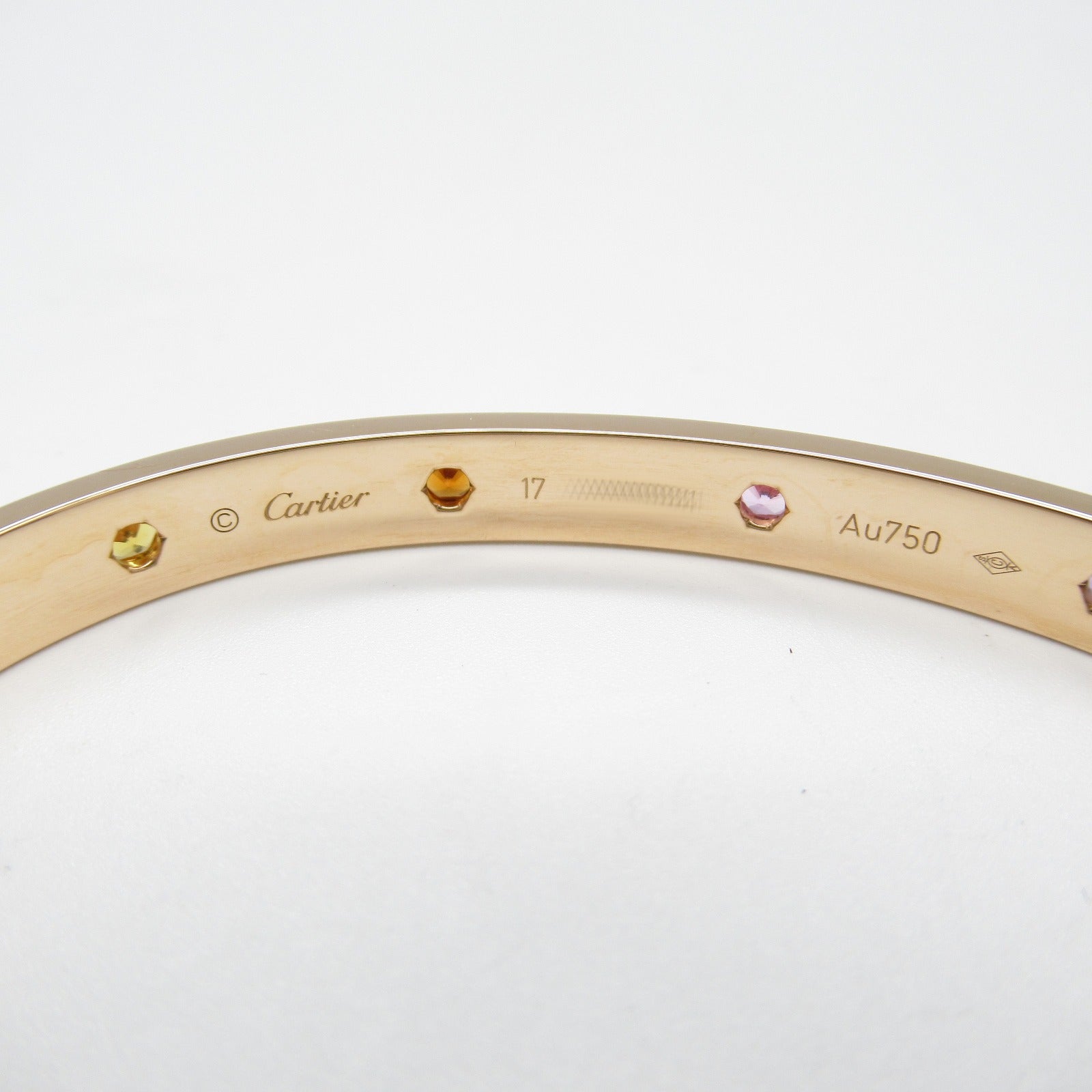 Cartier Love Bracelet Multistone K18PG Pink Gold