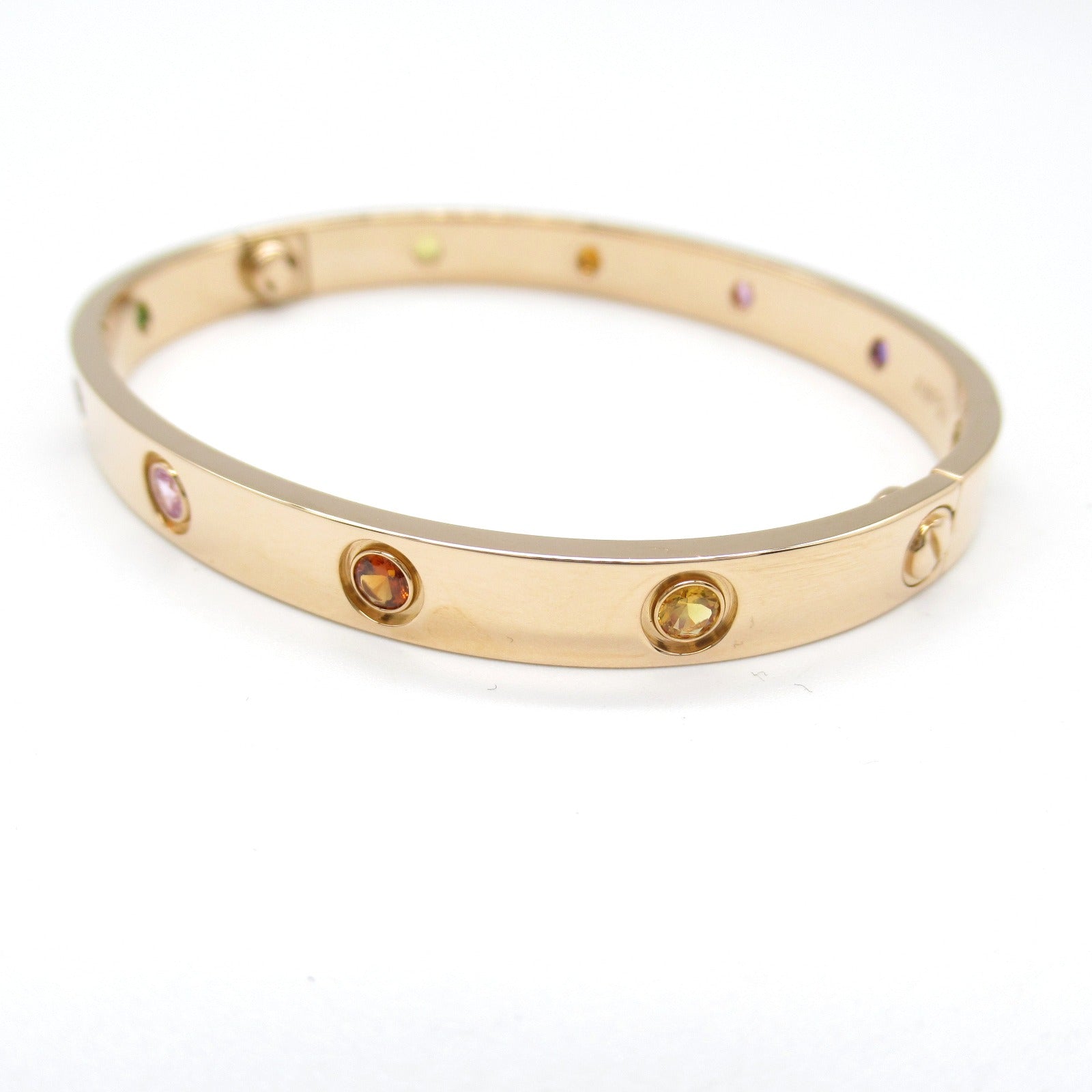 Cartier Love Bracelet Multistone K18PG Pink Gold