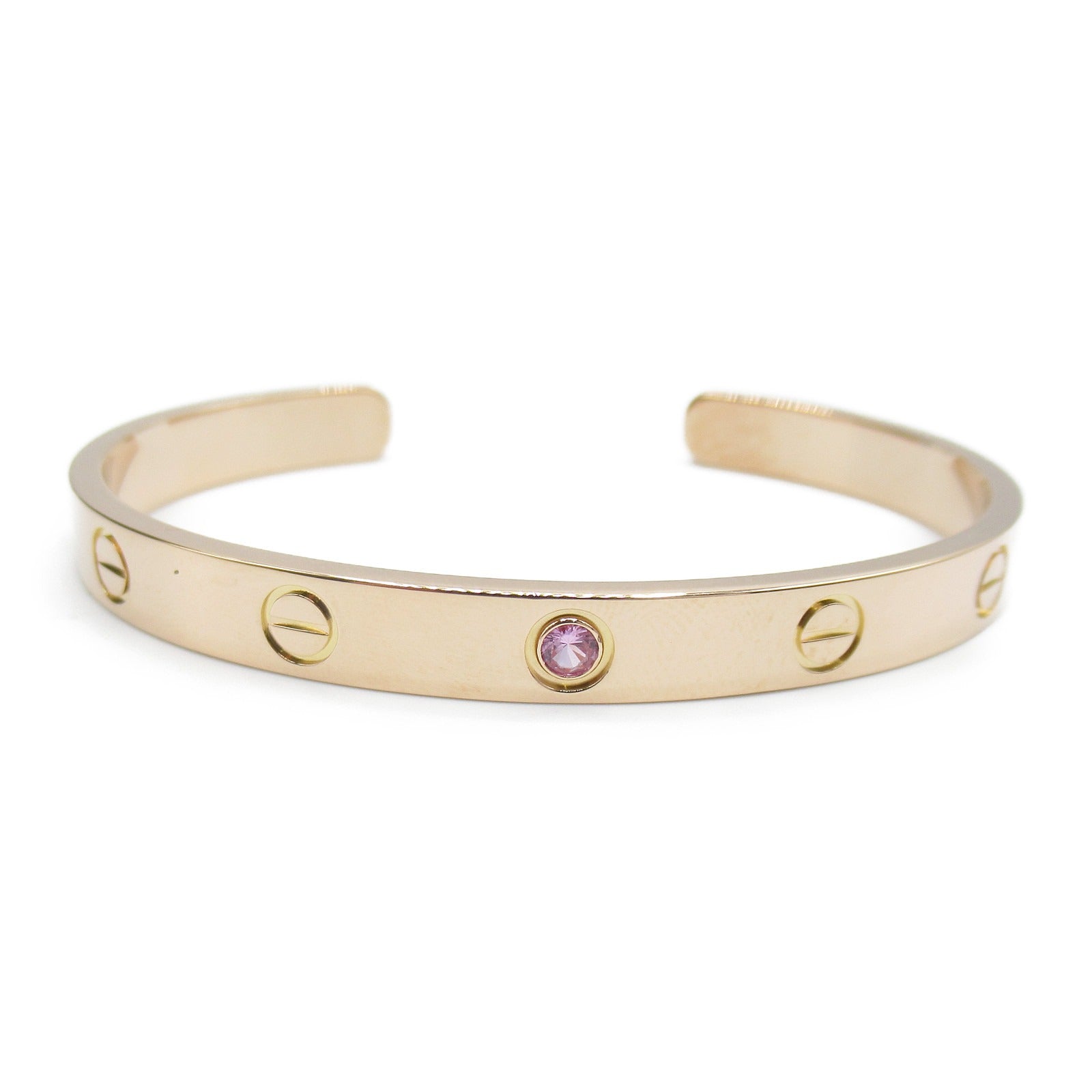 Cartier Open Love Pink Sapphire Bracelet K18PG