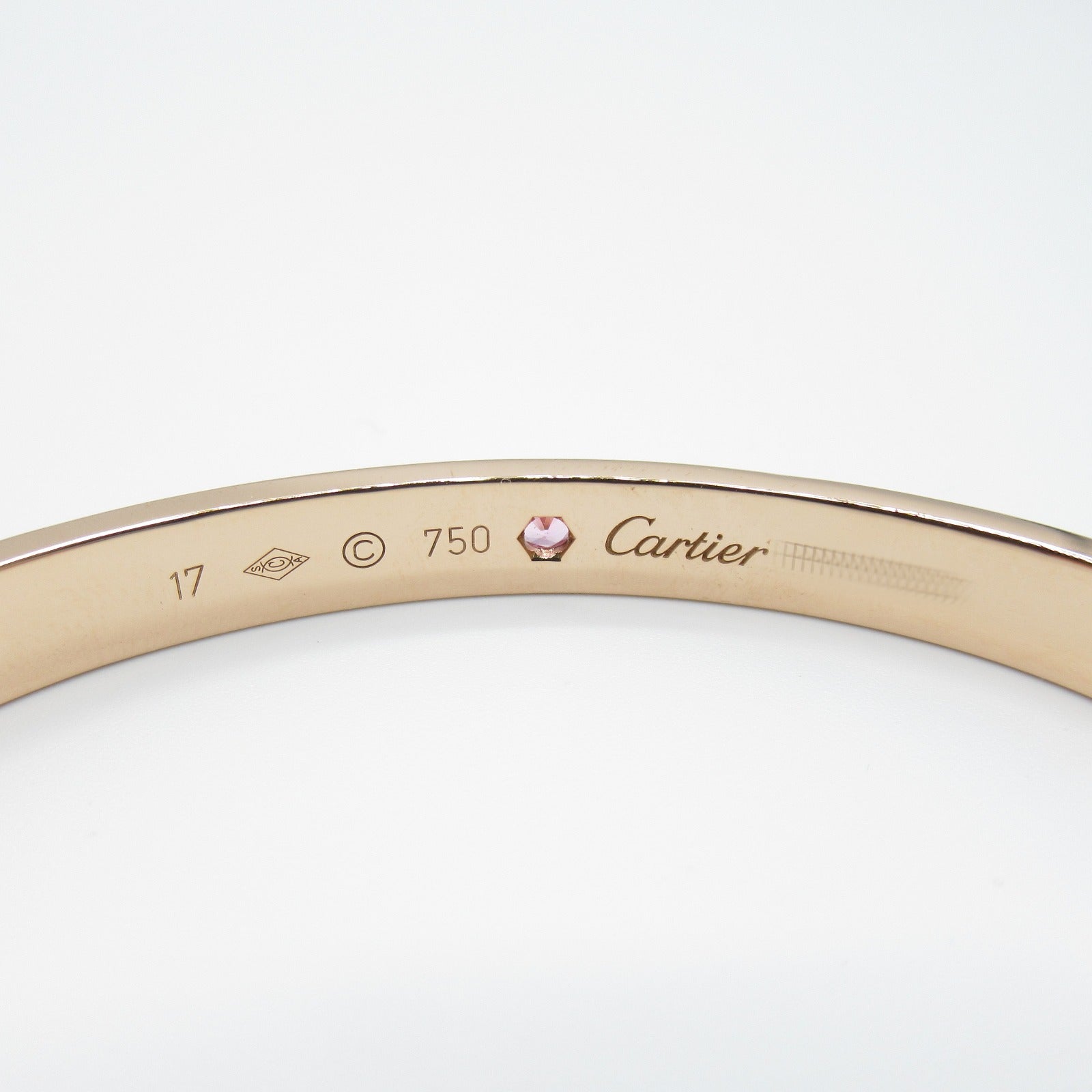 Cartier Open Love Pink Sapphire Bracelet K18PG