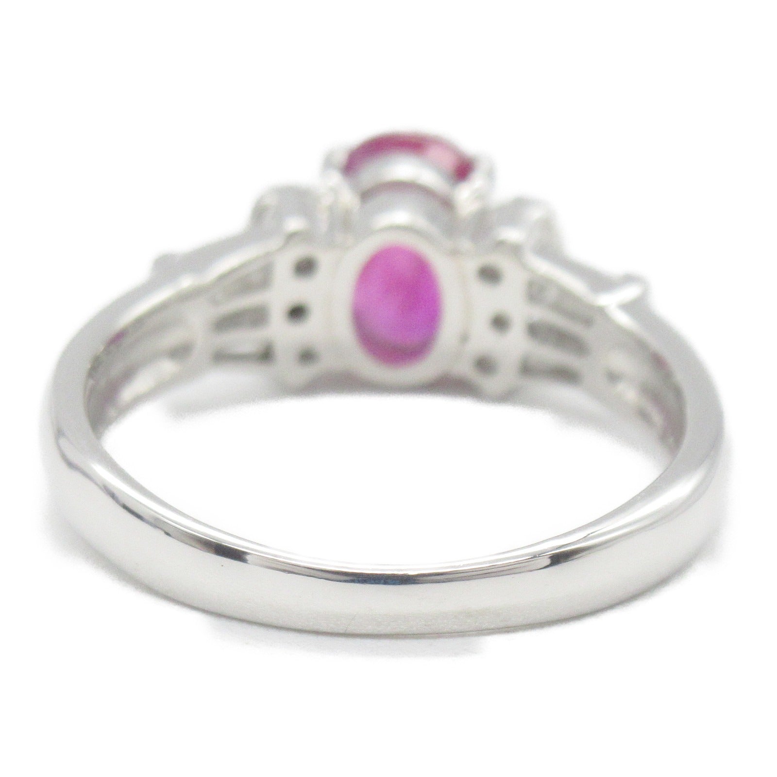 Ruby Diamond Ring Pt900 Platinum