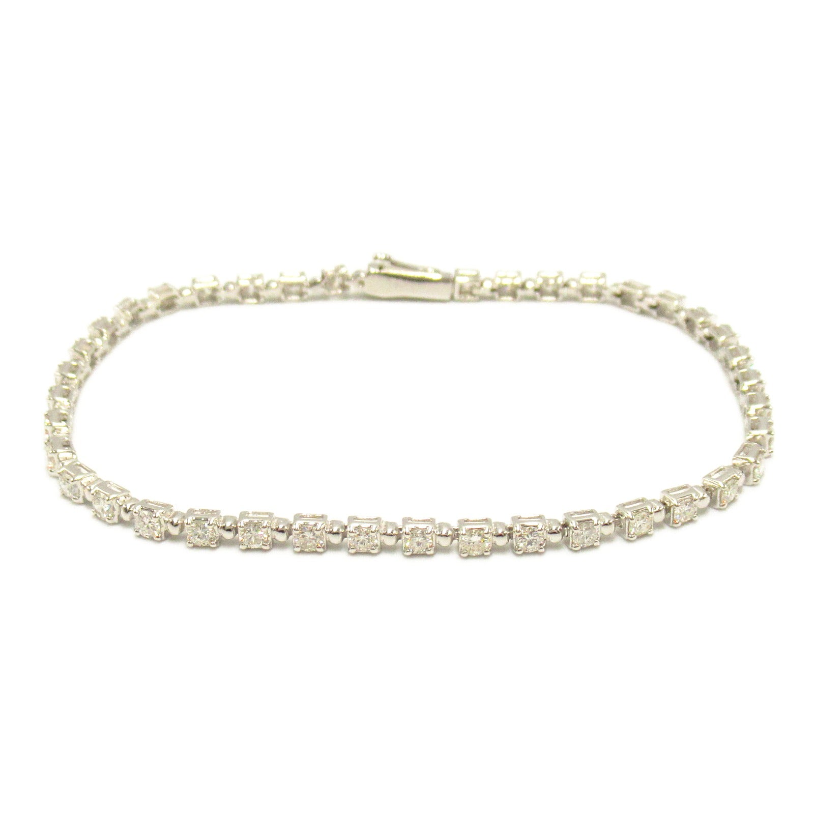 K18WG White Gold Diamond Bracelet