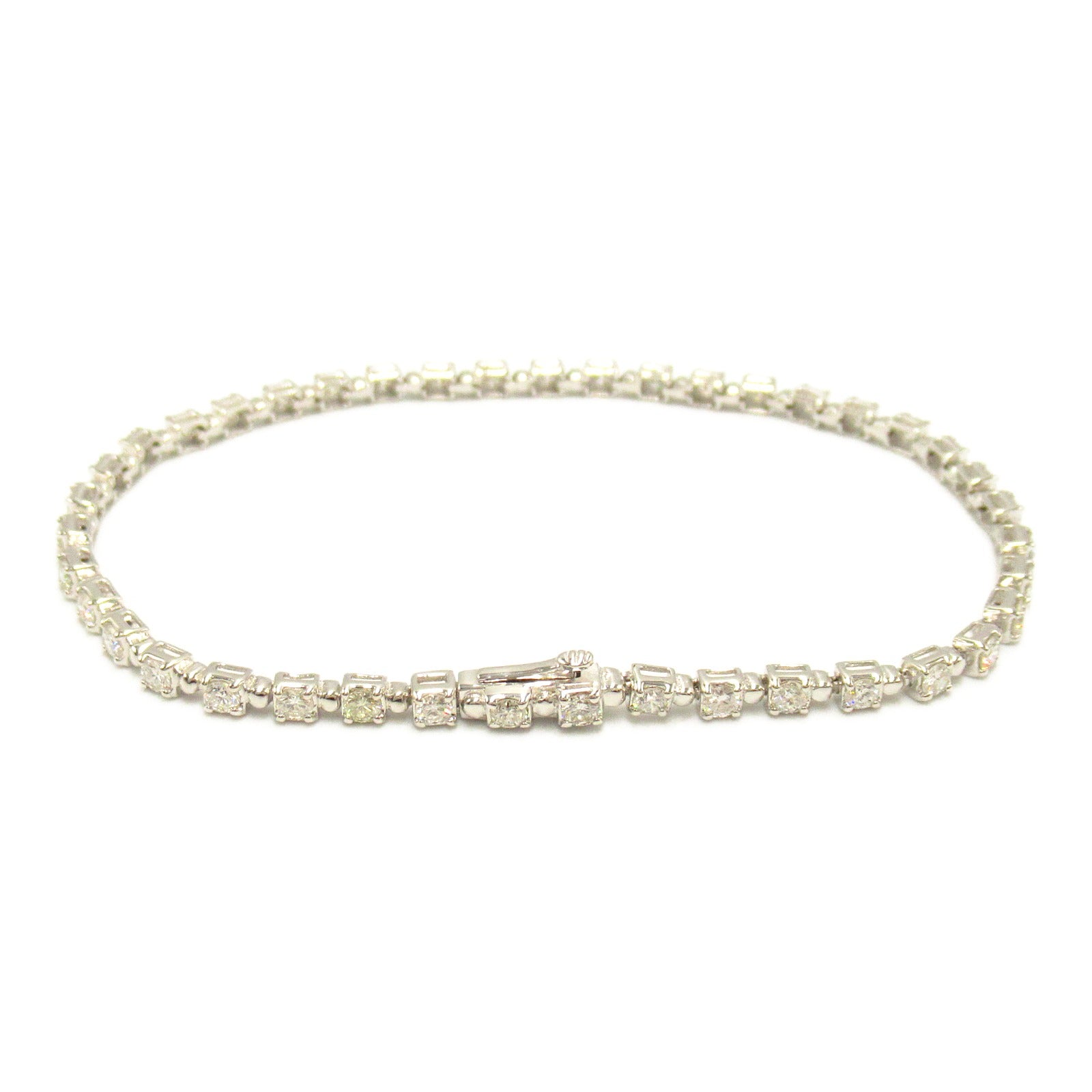 K18WG White Gold Diamond Bracelet