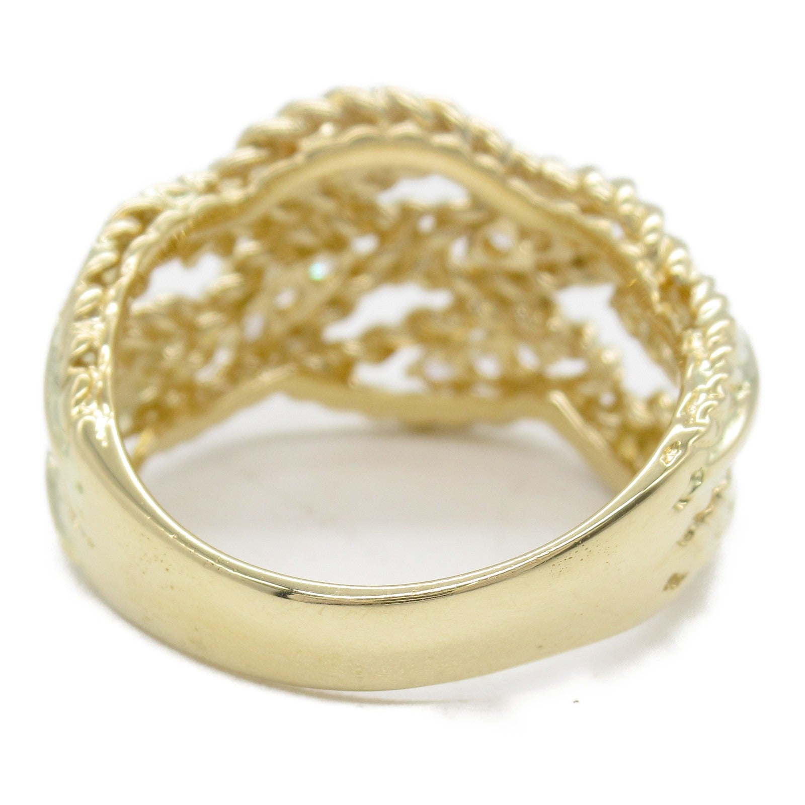 K18 Yellow Gold Diamond Ring Jewelry