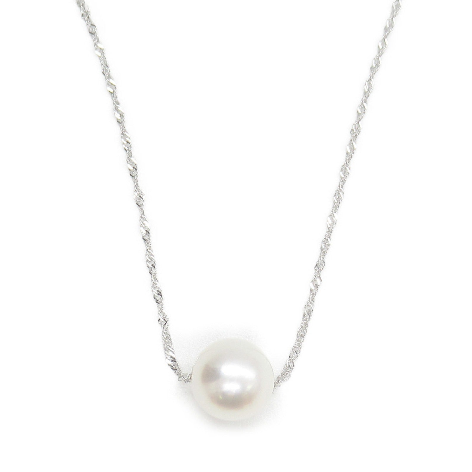 K18WG White Gold Pearl Necklace