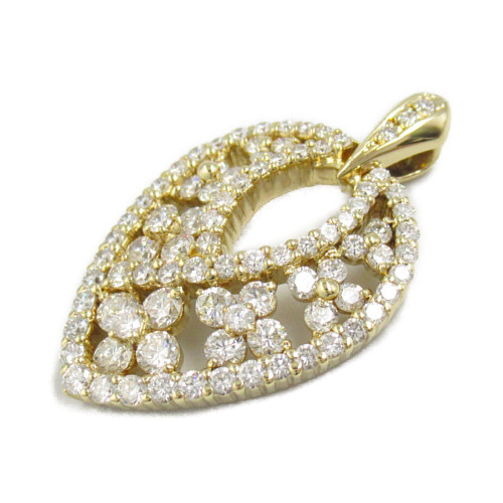 K18 Gold Diamond Pendant Jewelry