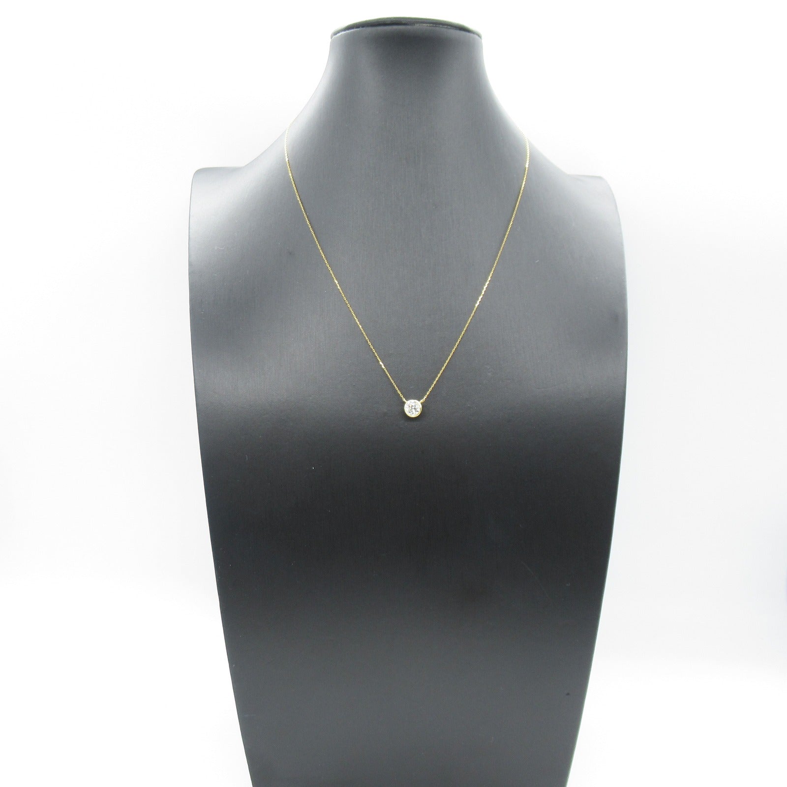 K18 Yellow Gold Diamond Necklace Jewelry