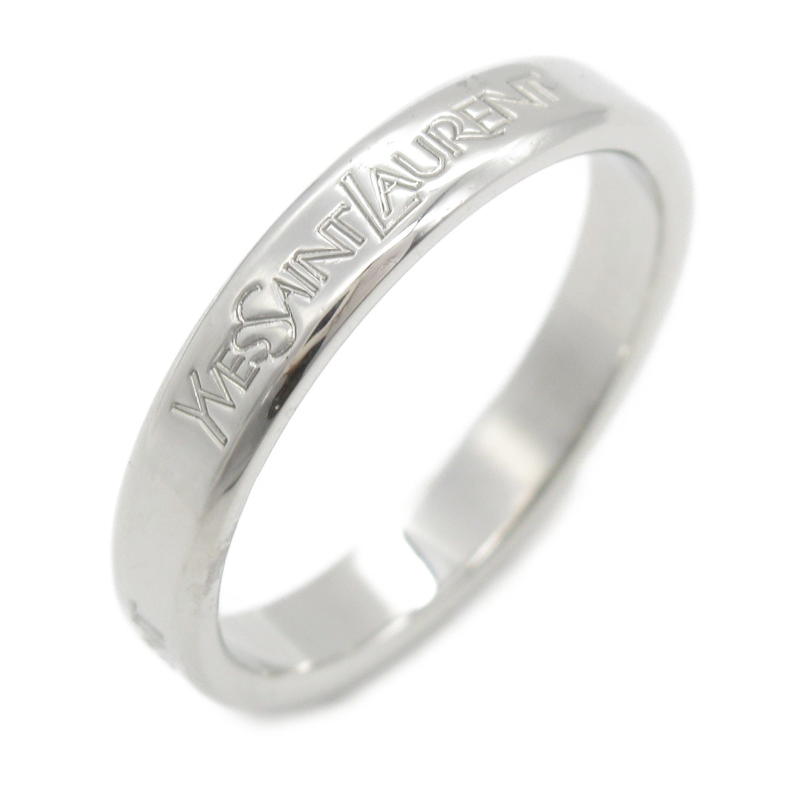 Yves Saint Laurent Platinum Logo Ring