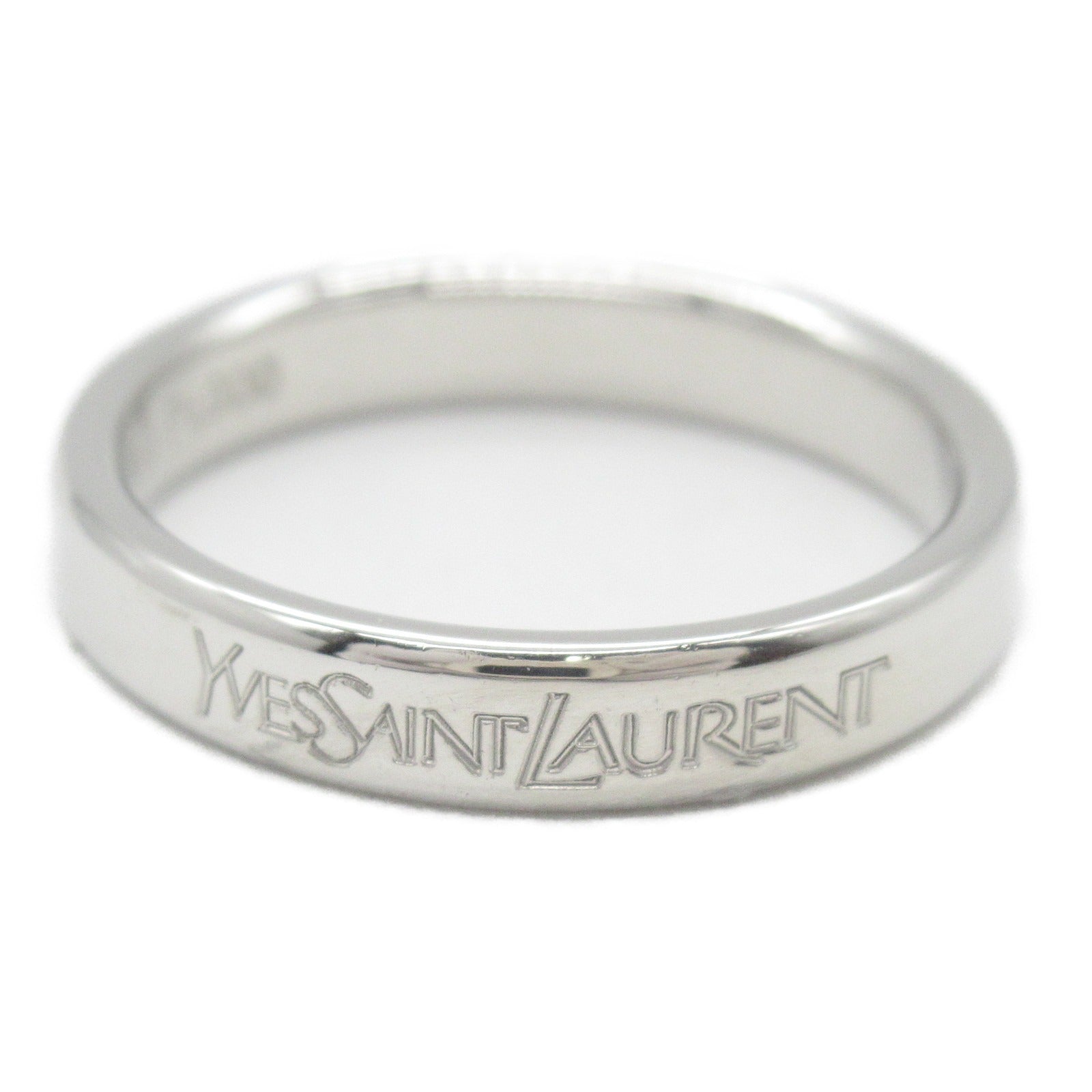 Yves Saint Laurent Platinum Logo Ring