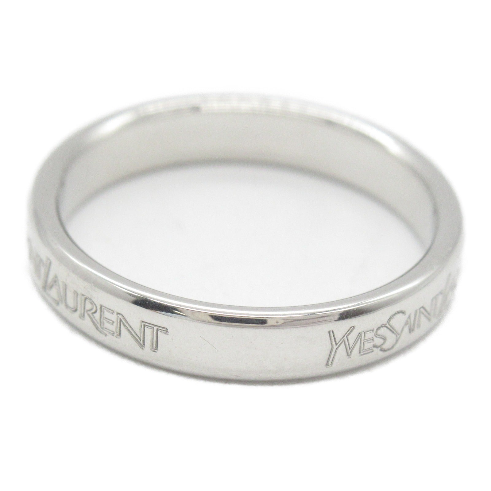 Yves Saint Laurent Platinum Logo Ring