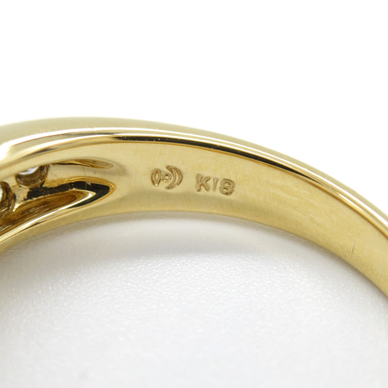 Tasaki K18 Yellow Gold Diamond Ring