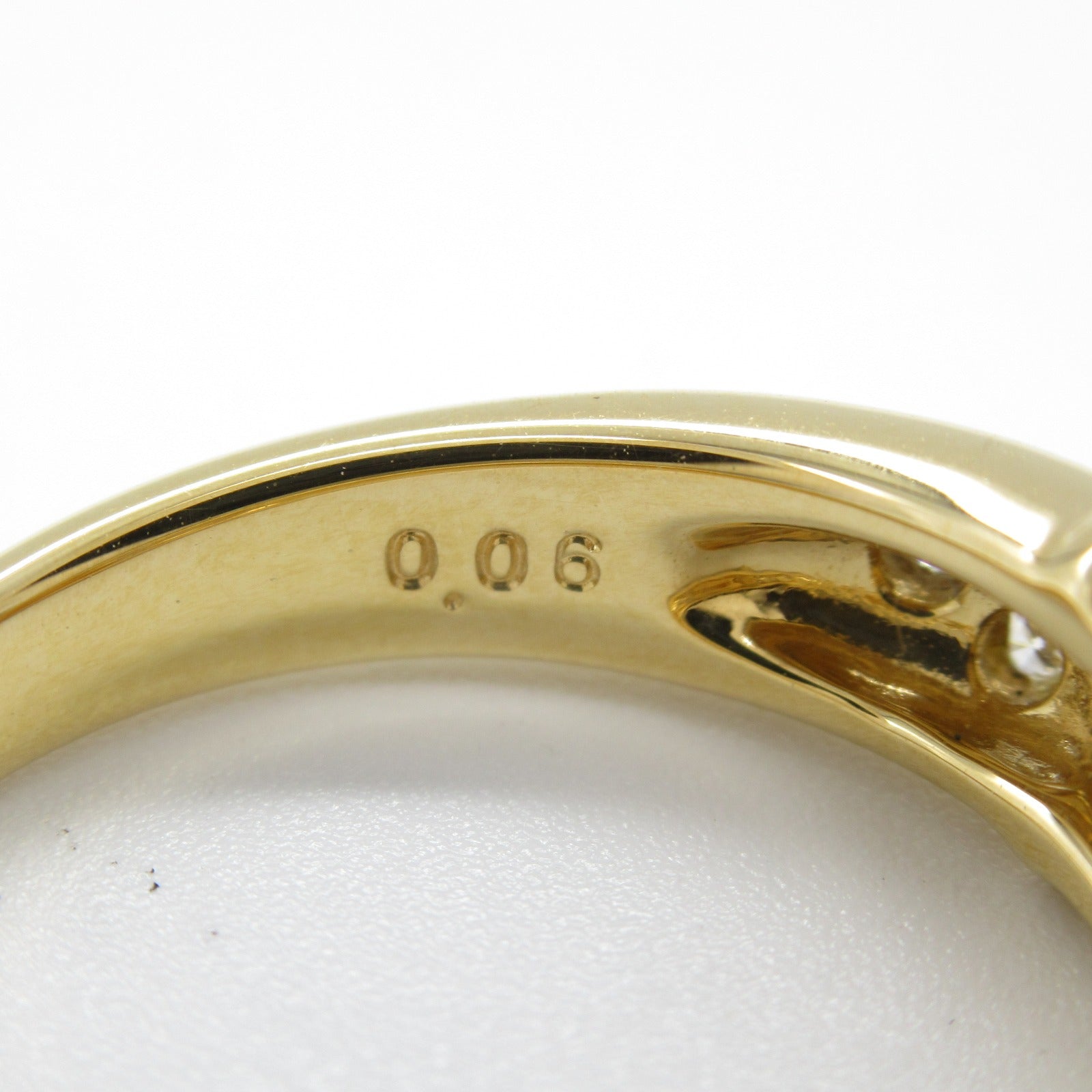 Tasaki K18 Yellow Gold Diamond Ring