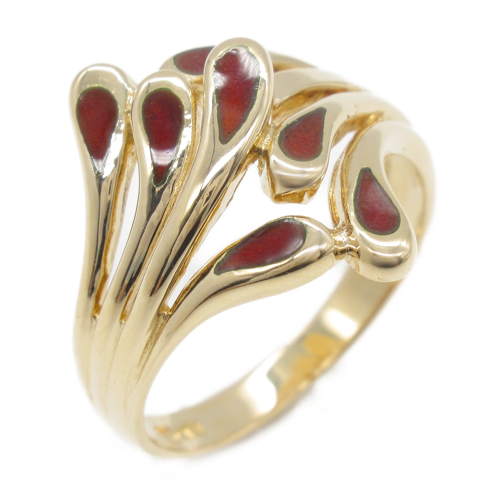 Tasaki K18PG Pink Gold Enamel Ring