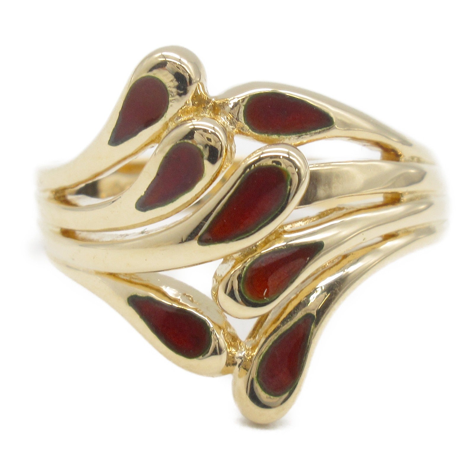 Tasaki K18PG Pink Gold Enamel Ring