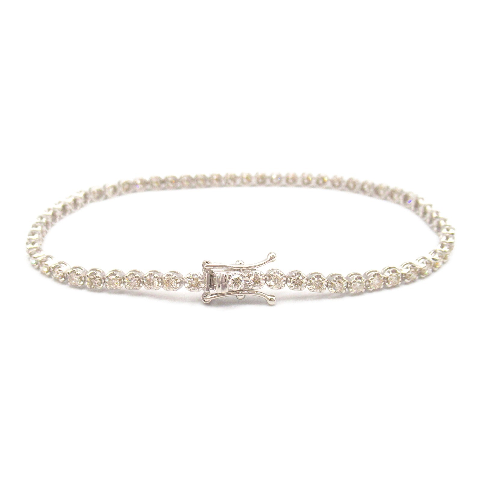 K18WG White Gold Diamond Bracelet Jewelry