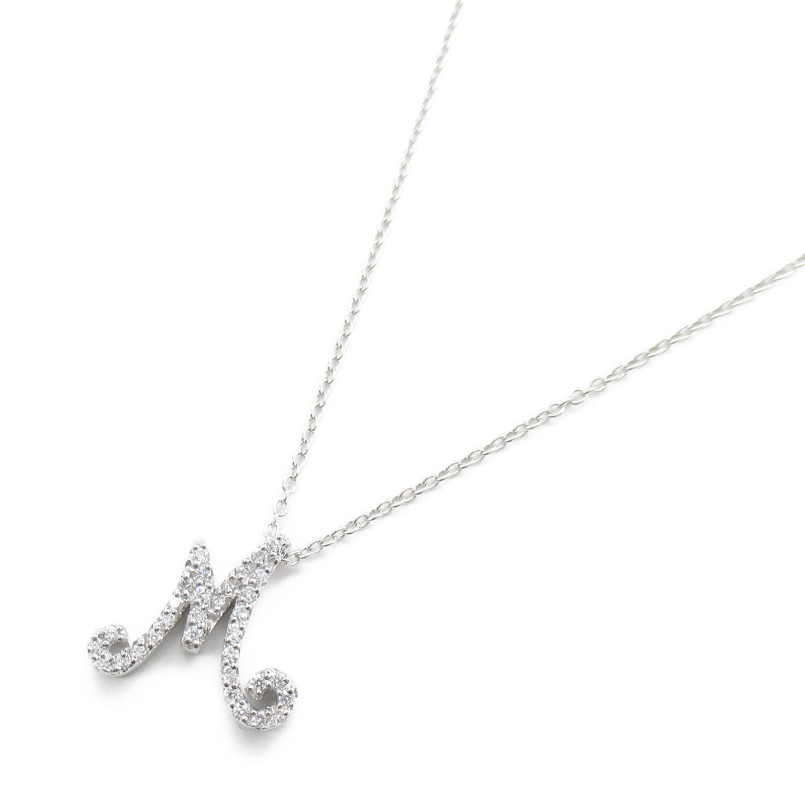 Ponte Vecchio Diamond Initial Necklace K18WG