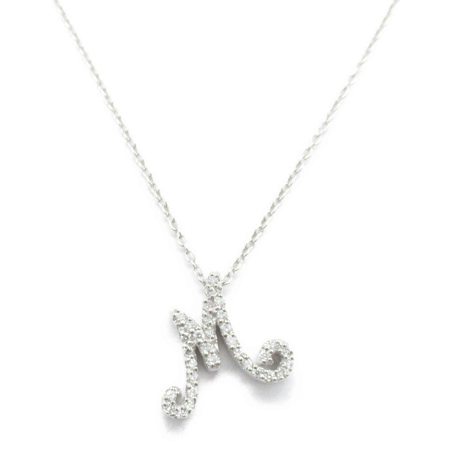 Ponte Vecchio Diamond Initial Necklace K18WG