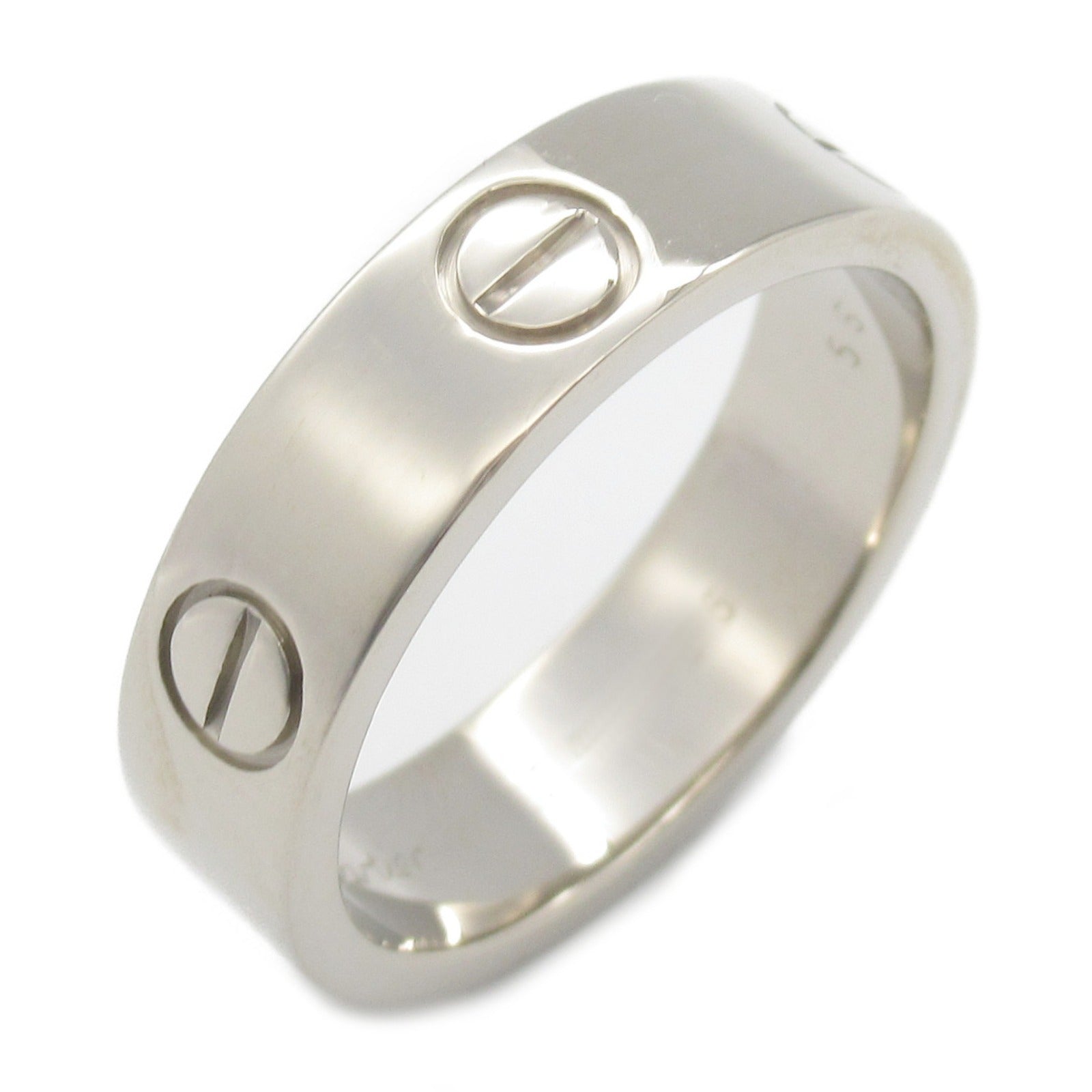 Cartier Love Ring K18WG White Gold Jewelry