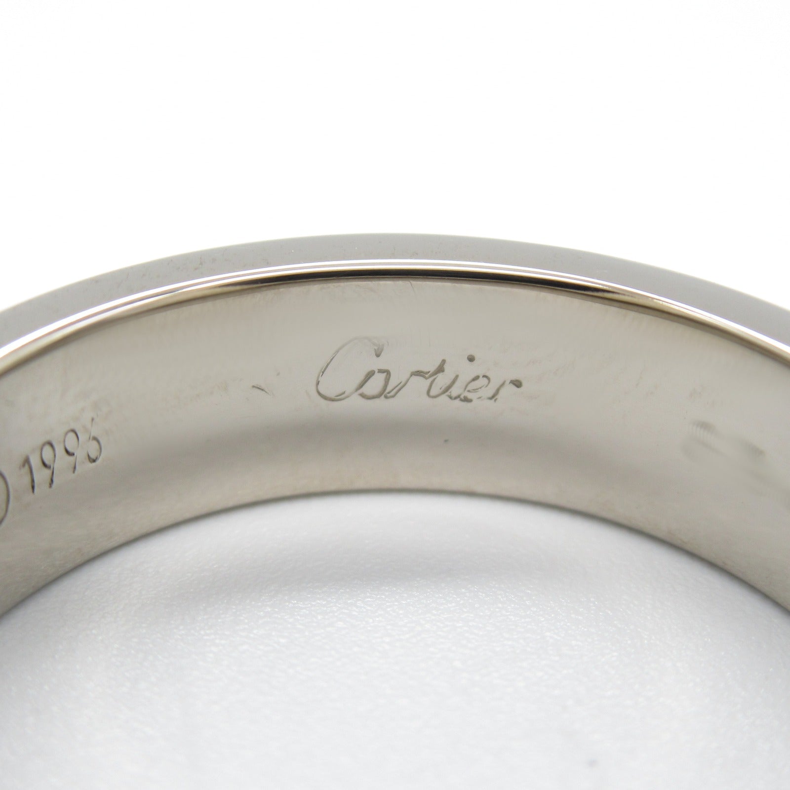 Cartier Love Ring K18WG White Gold Jewelry