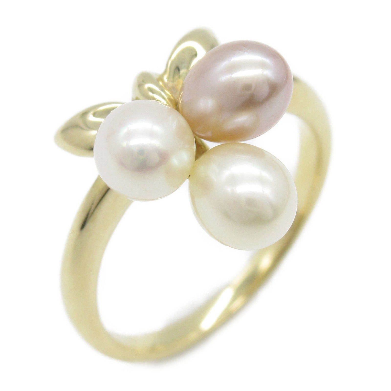 MIKIMOTO Freshwater Pearl Ring K18 Yellow Gold