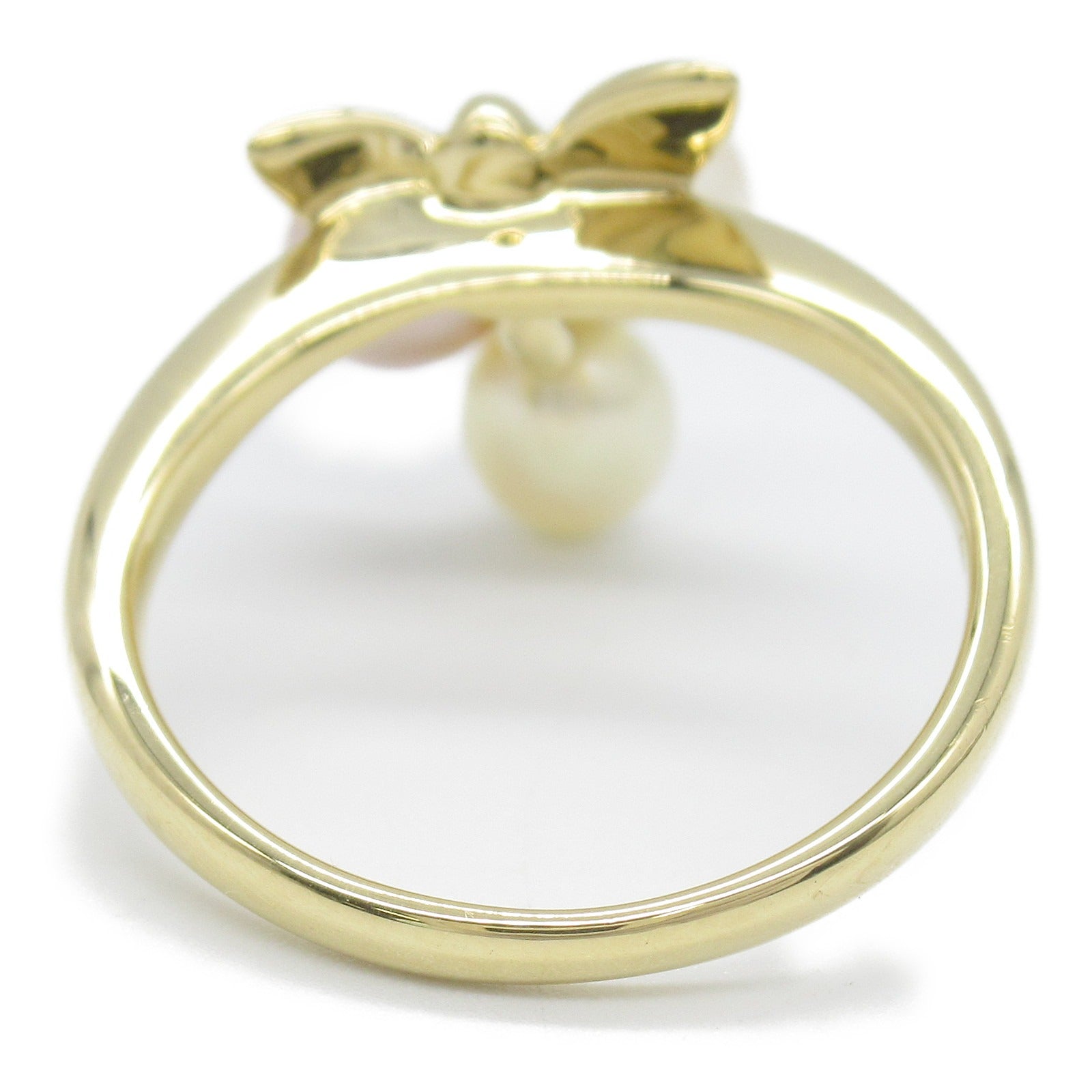 MIKIMOTO Freshwater Pearl Ring K18 Yellow Gold