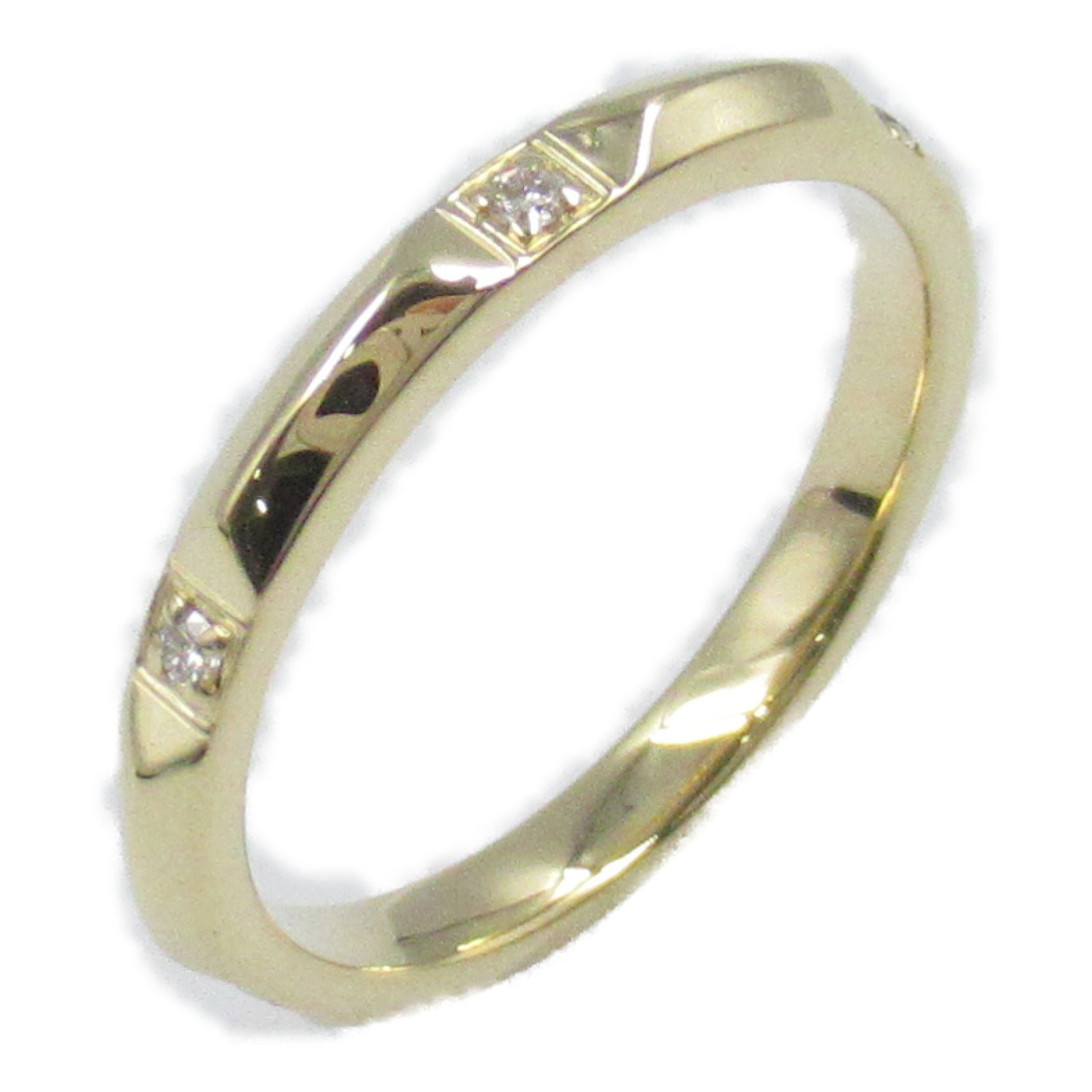 Tiffany & Co True Band 6P Diamond Ring K18 Yellow Gold