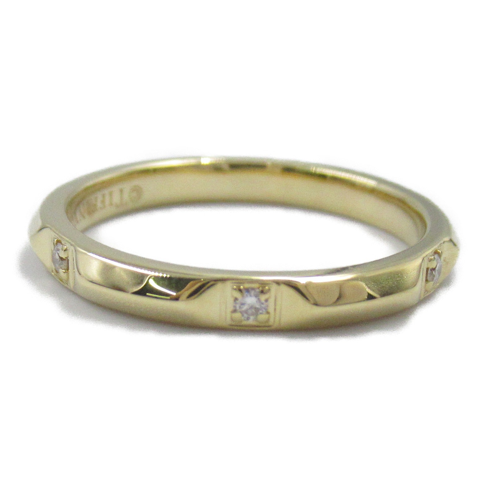 Tiffany & Co True Band 6P Diamond Ring K18 Yellow Gold