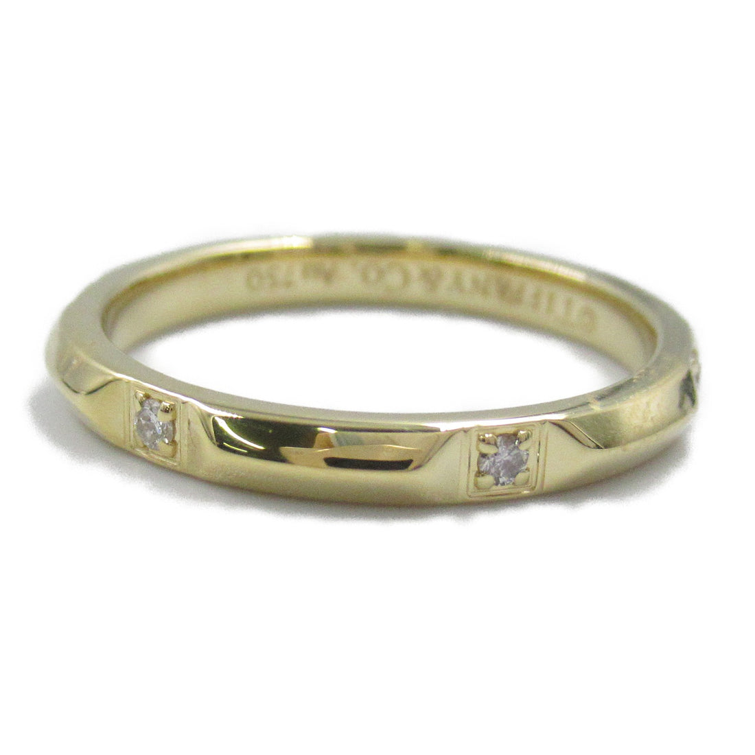 Tiffany & Co 18K Diamond True Band  Metal Ring in Great Condition