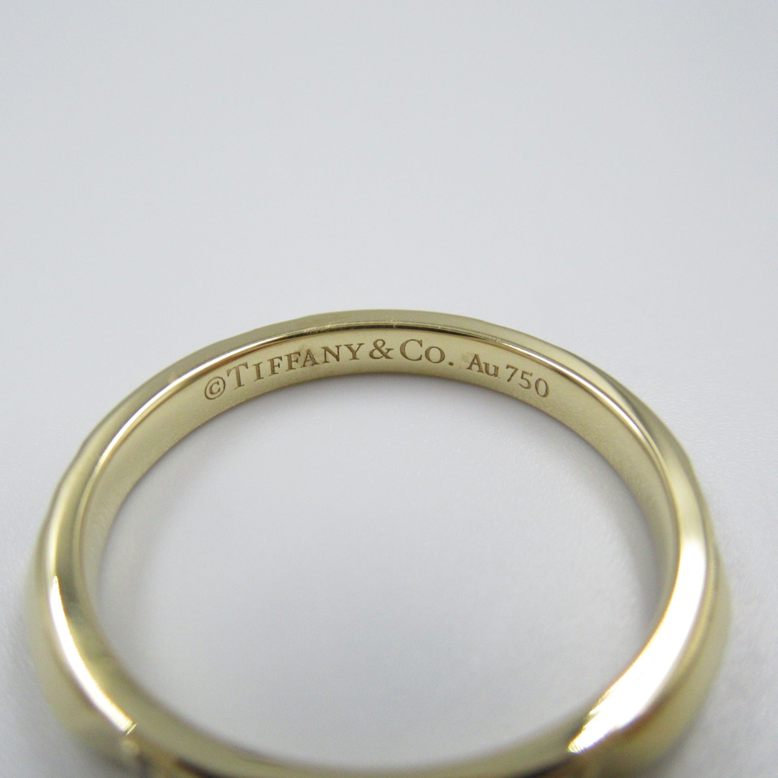 Tiffany & Co True Band 6P Diamond Ring K18 Yellow Gold