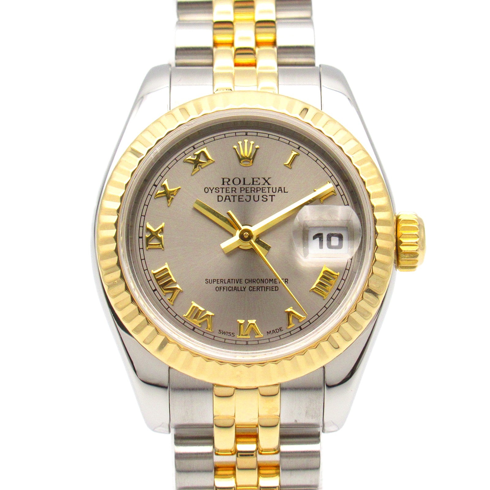 Rolex Datejust D K18 Yellow Gold Stainless Steel Watch