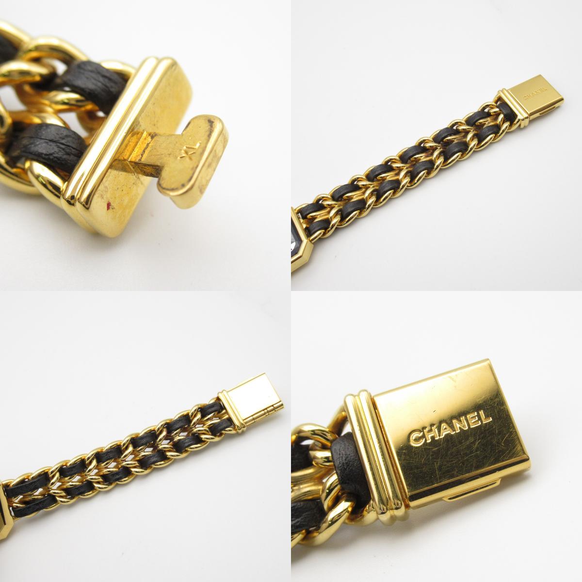 Chanel Premiere XL Watch Gold Plated Leather