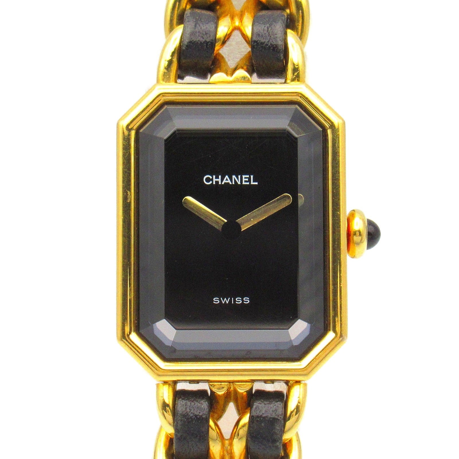 Chanel Premiere XL Watch Gold Plated Leather