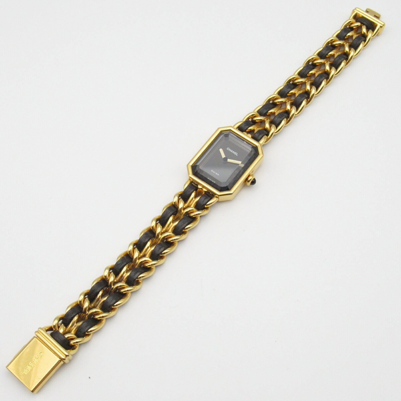 Chanel Premiere XL Watch Gold Plated Leather