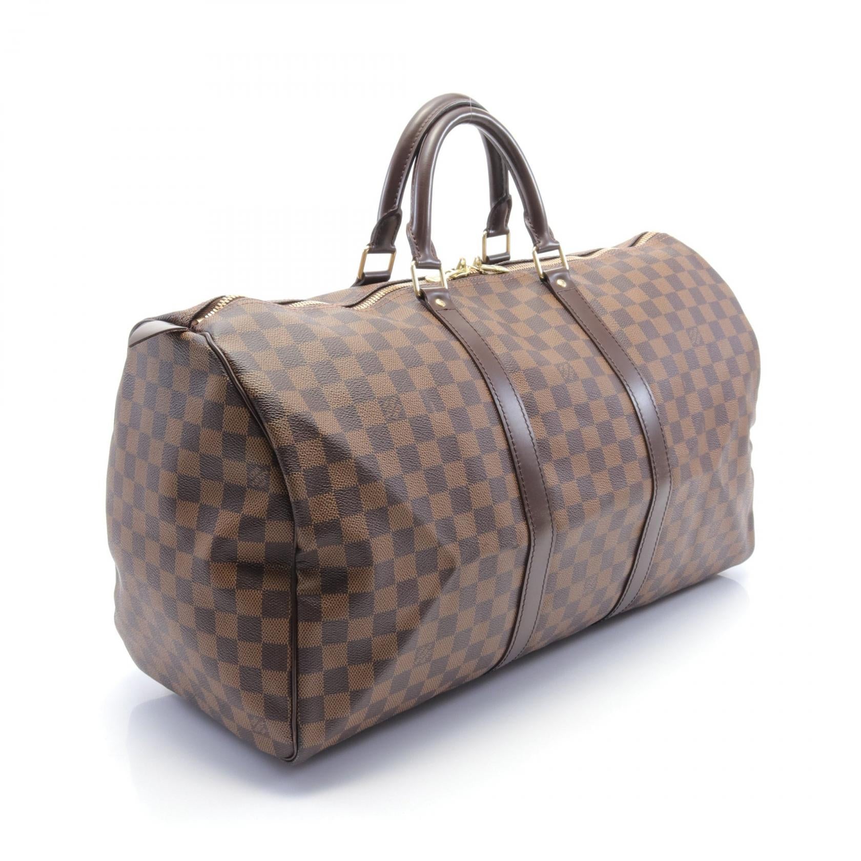 Louis Vuitton Keepall 50 Boston Bag Damier Brown