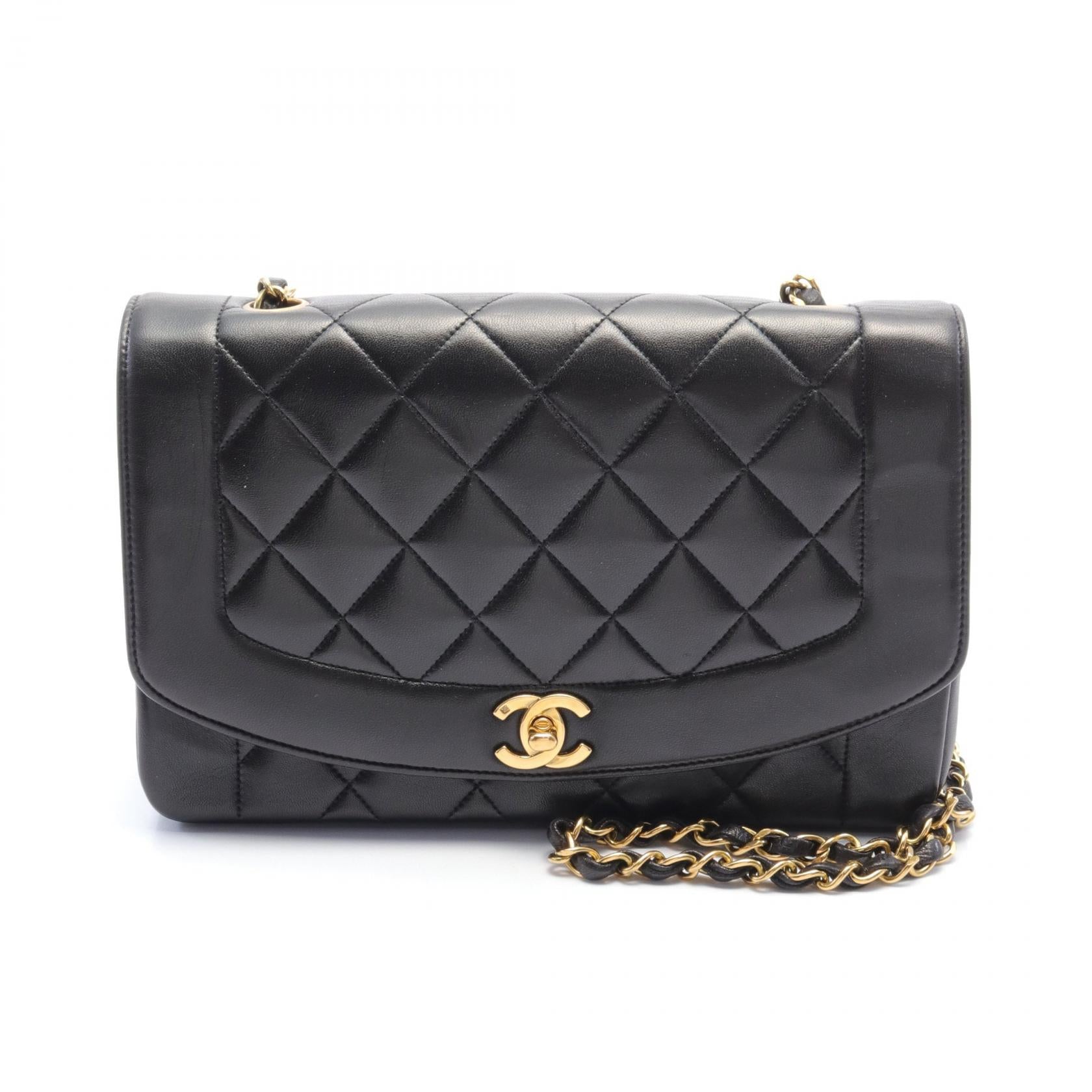 Chanel Diana Flap Shoulder Bag Black