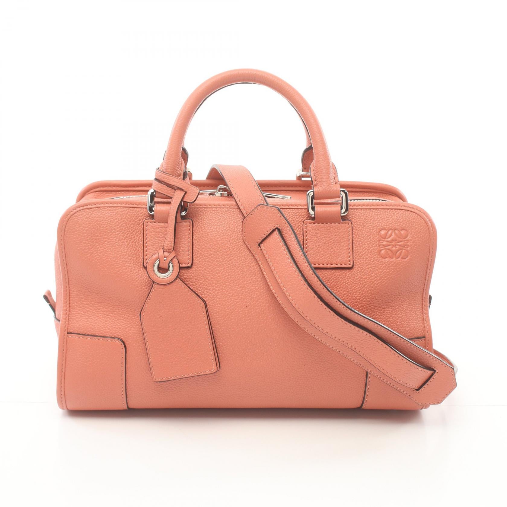 Loewe Leather Amazona 28 Handbag Orange